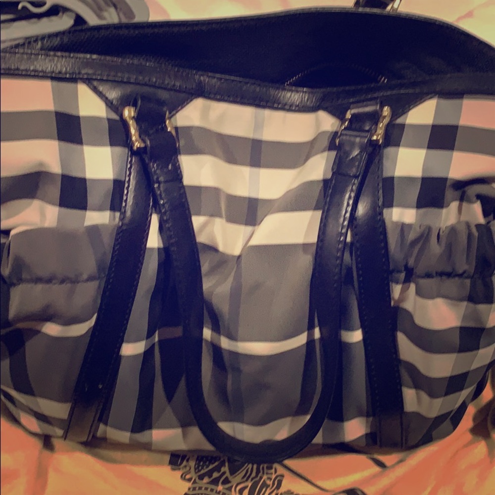 Burberry diaper bag